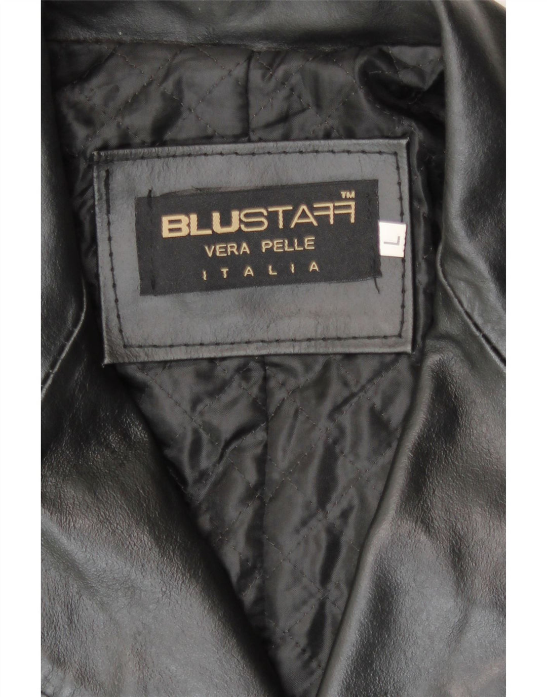 Blustaff Herren Ledermantel UK 40 Großes schwarzes Leder