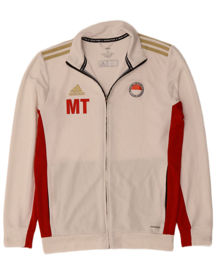 Męska kurtka dresowa Adidas Aeroready, średnia, złamana biel, blok kolorów