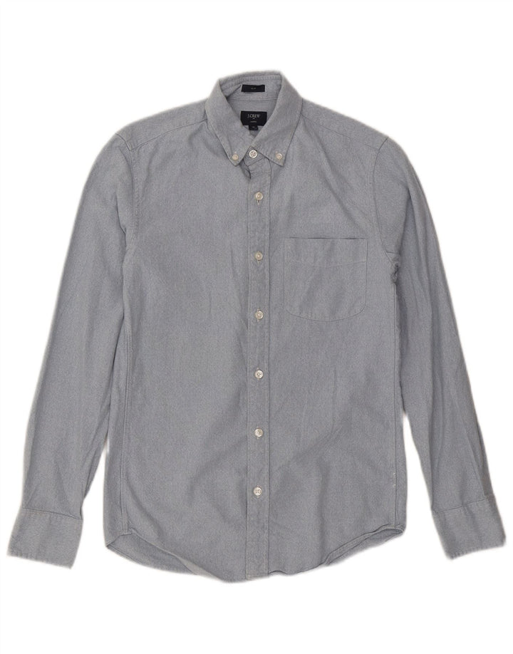 J. CREW Mens Slim Fit Shirt XS Blue Cotton