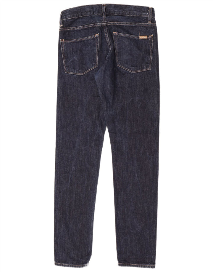 Carhartt Mens Slim Jeans W28 L32 Navy Blue Cotton