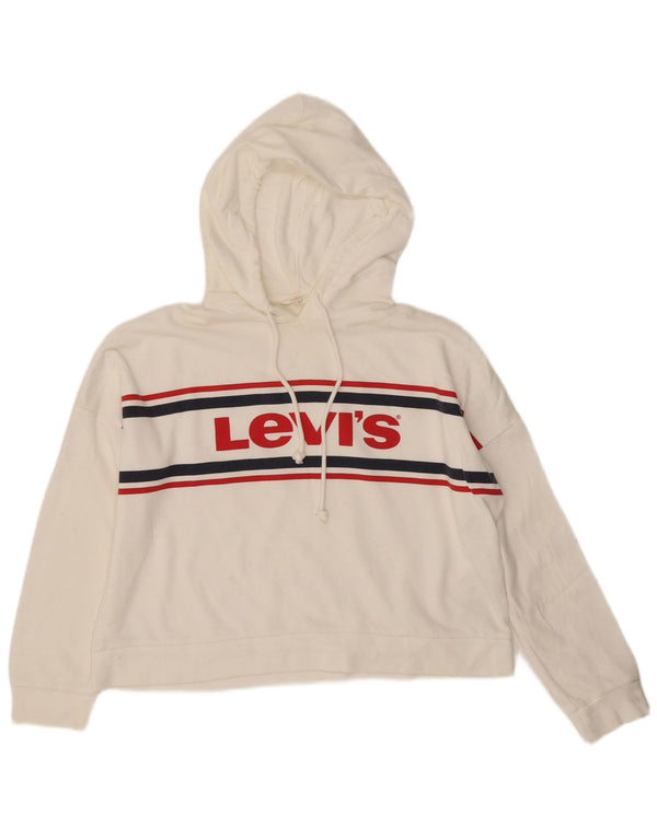 Jumper Levi's pentru damă, supradimensionat, cu hanocă grafică, UK 10, cu dungi albe mici