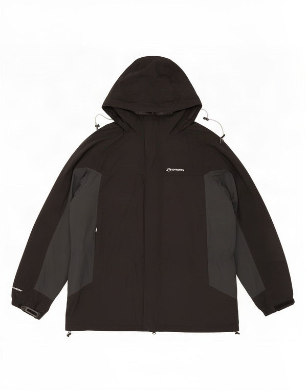Sprayway Mens kapucnis széldzseki dzseki UK 40 nagy fekete Colourblock
