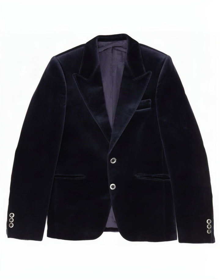 Jaqueta blazer de 2 botões Palomino Boys 11-12 anos azul marinho algodão
