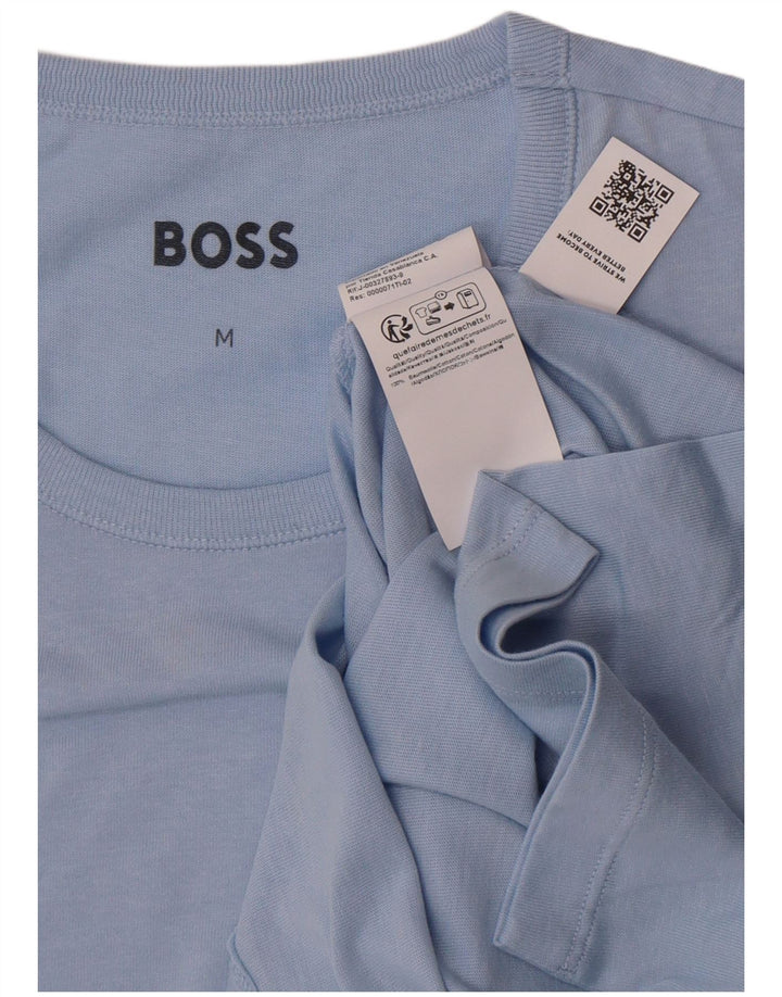 Tricou pentru bărbați Hugo Boss Top din bumbac albastru mediu