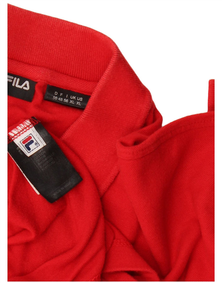 Fila Herren Poloshirt XL Rot