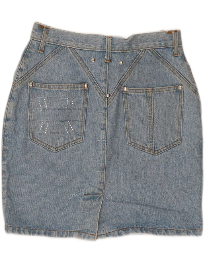 Jinglers Dame Mini Denim Nederdel W28 Medium Blue Bomuld