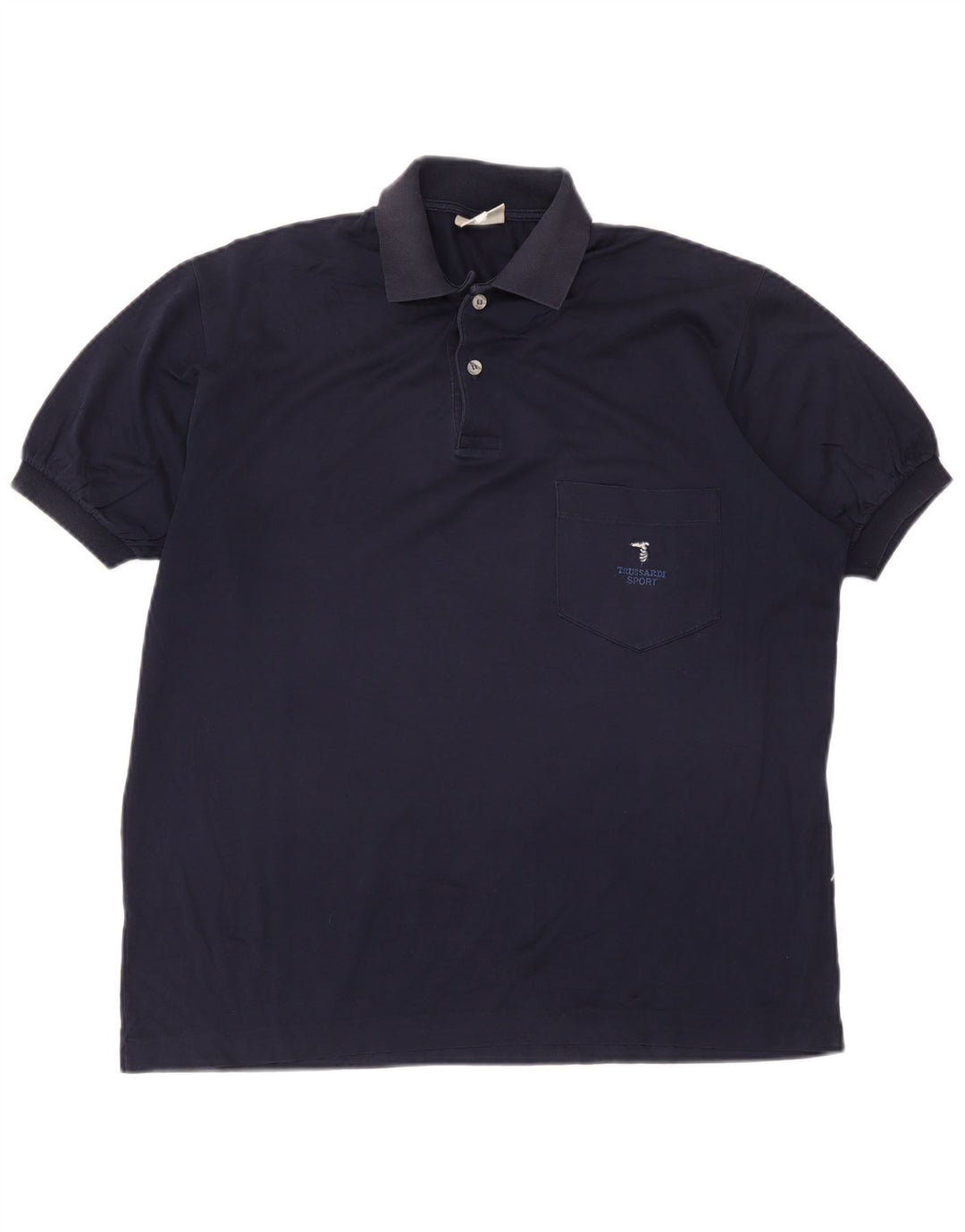 Polo Trussardi Hombre IT 50 Medium Azul Marino