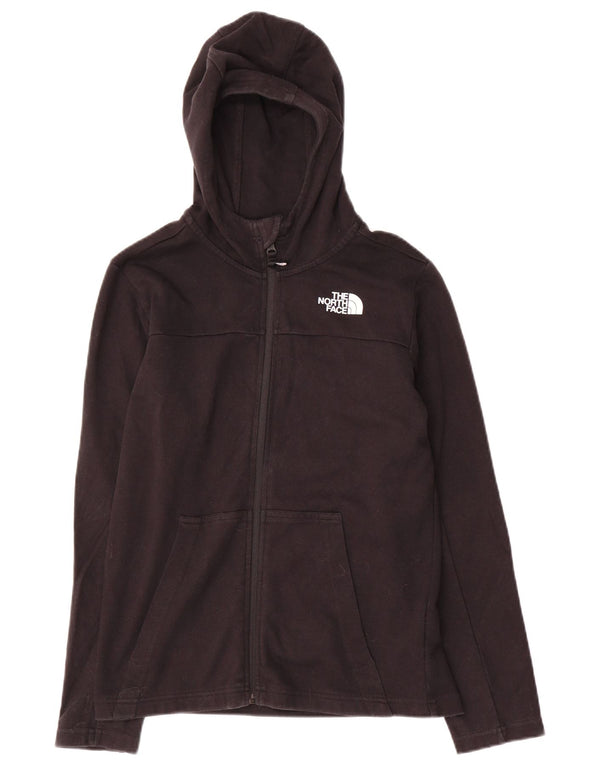 The North Face Boys Zip Hoodie Pulover 11-12 ani mare bumbac negru