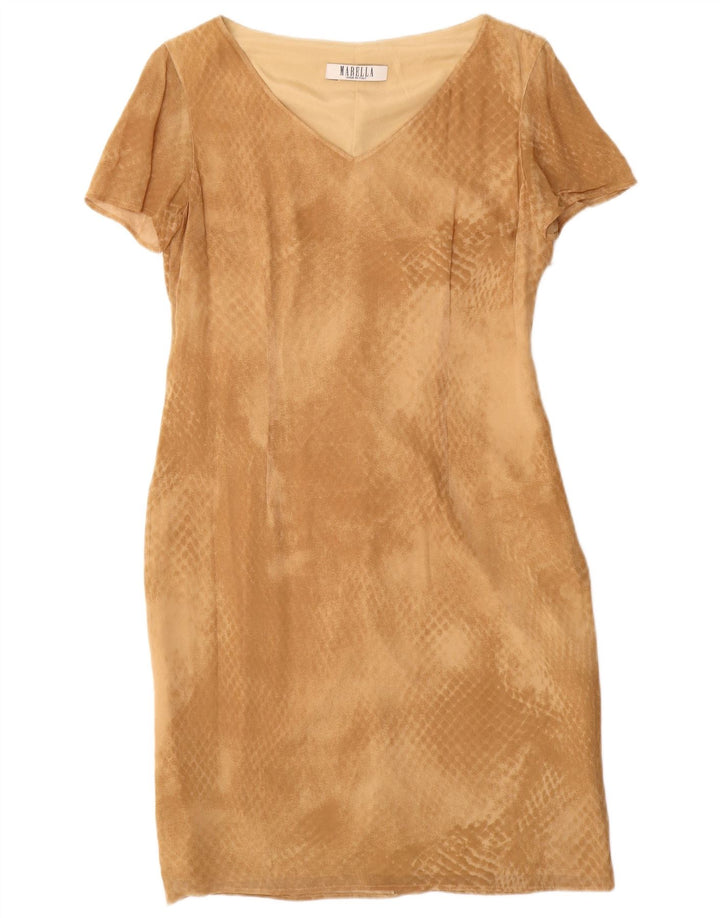 Marella Womens 2 Piece Set IT 42 Medium Beige Animal Print Viscose