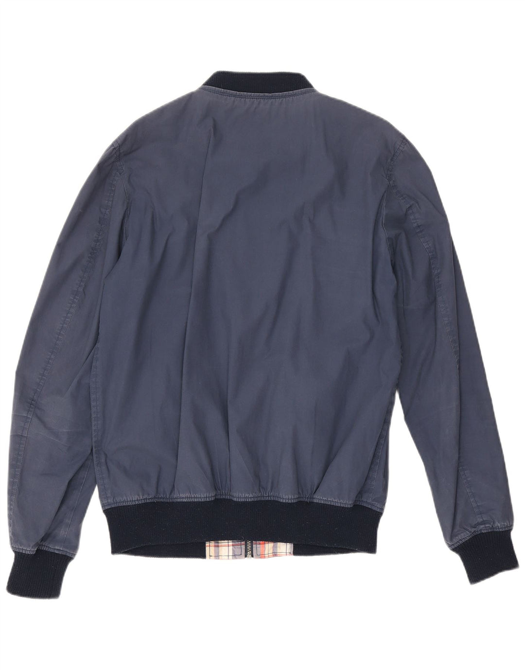 Tommy Hilfiger Mens Bomber Jacket UK 38 Medium Navy Blue Colourblock