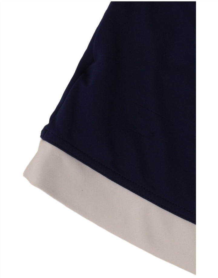 Adidas Mens Climalite T-Shirt Top Medium Navy Blue Colourblock Polyester
