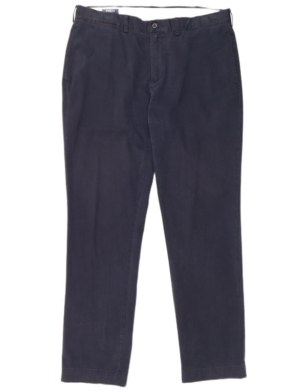 Calça Chino Slim Masculina Polo Ralph Lauren W38 L34 Algodão Azul Marinho