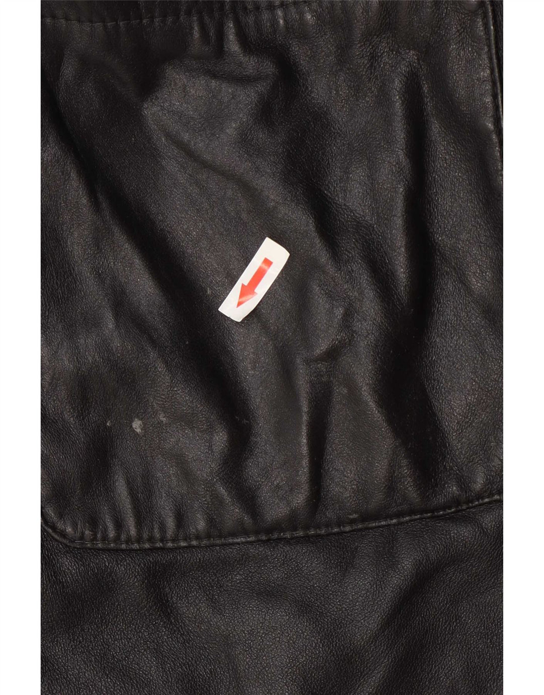 Giacca in pelle vintage da donna UK 12 media nera