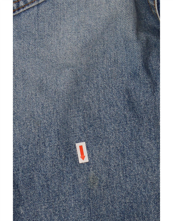 LEE Mens Kansas Straight Jeans W36 L32 Blue Cotton