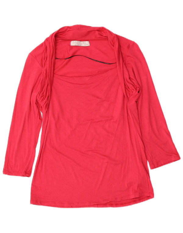 Top Zara da donna con maniche a 3/4 UK 18 XL viscosa rosa