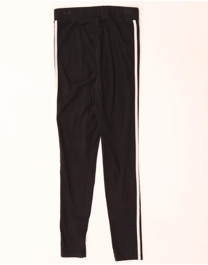 Adidas Womens Leggings UK 10 Small Black Cotton
