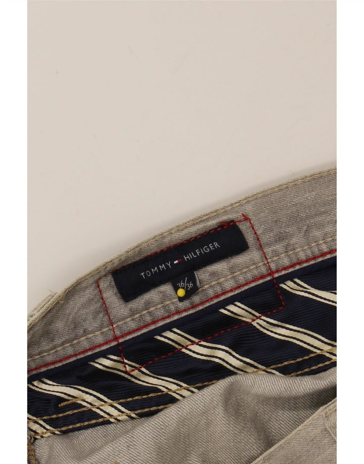 TOMMY HILFIGER Mens Straight Jeans  W36 L29 Grey Vintage Tommy Hilfiger and Second-Hand Tommy Hilfiger from Messina Hembry 