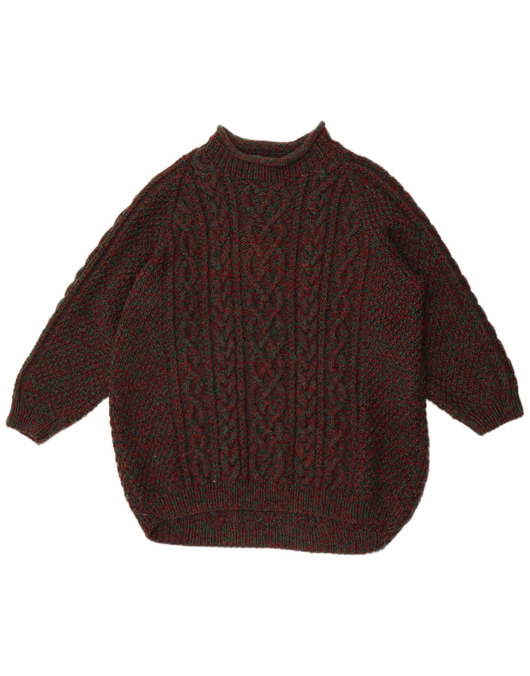 Vintage Mens Turtle Neck Jumper Sweater XL Multicoloured Flecked