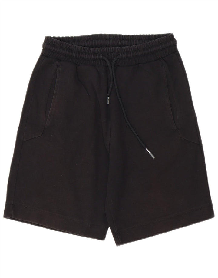 Zara Mens Sport Shorts Small  Black Cotton