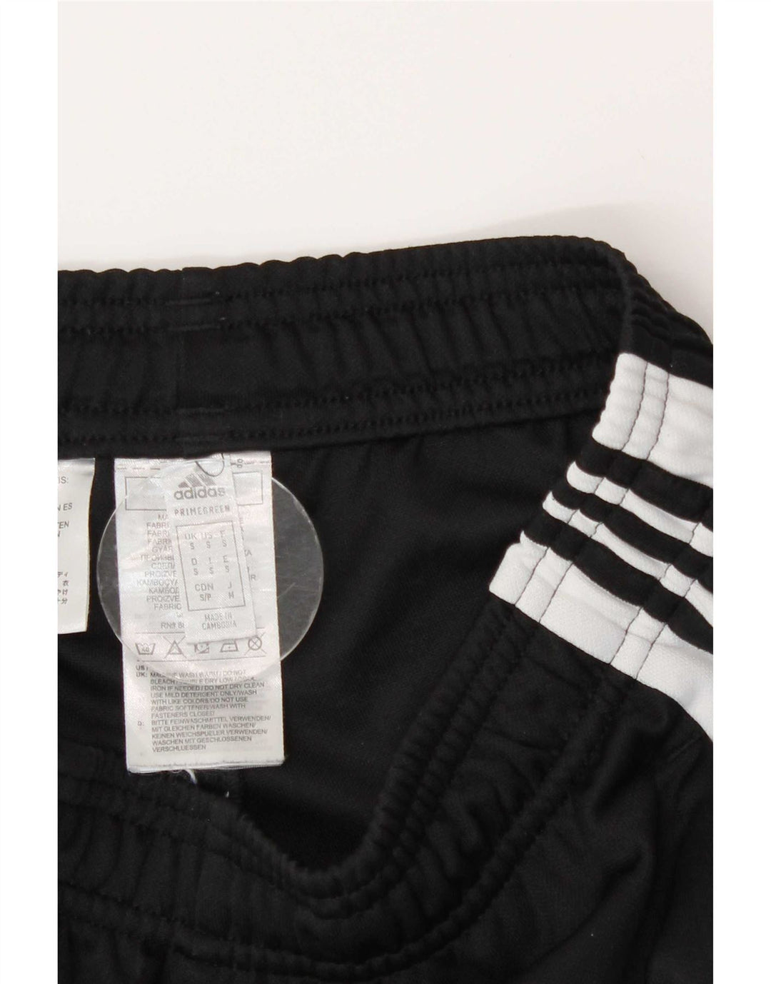 Pantaloni da tuta Adidas Aeroready da uomo piccoli in poliestere color block nero