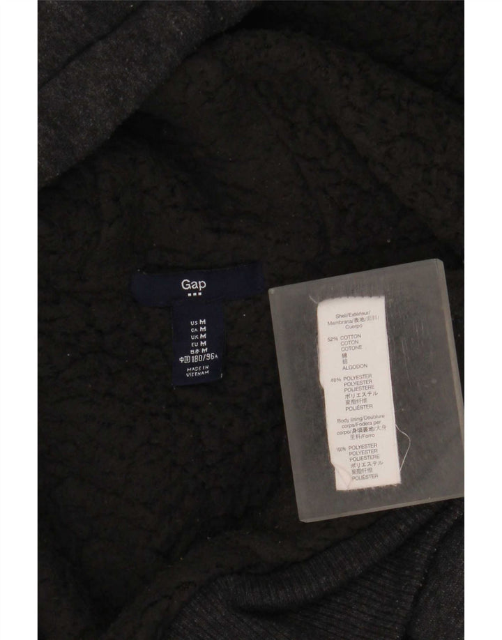Gap Sweat à Capuche Graphique Zippé Homme Gris Moyen Coton