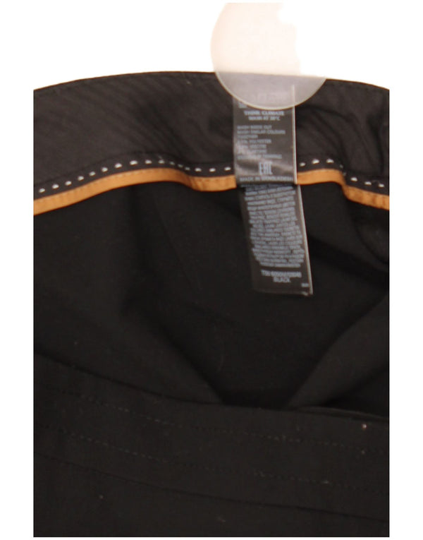 Marks & Spencer Damen Freizeithose UK 10 Small W30 L27 Schwarz Klassisch