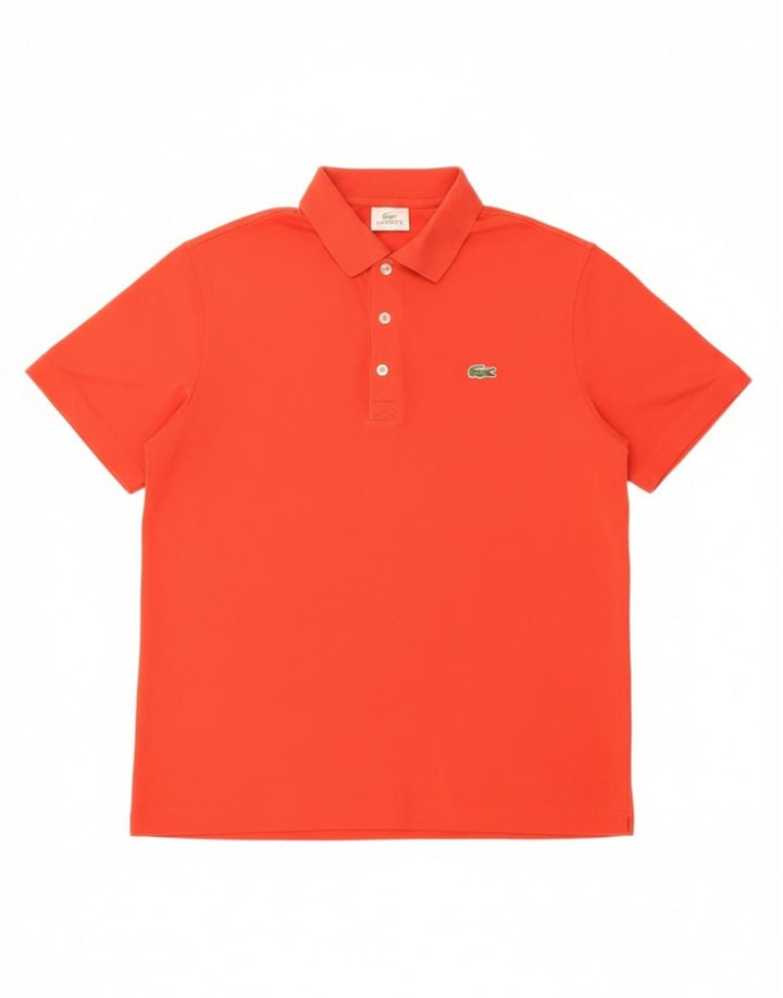 Lacoste herre poloskjorte str. 4 Medium rød bomuld