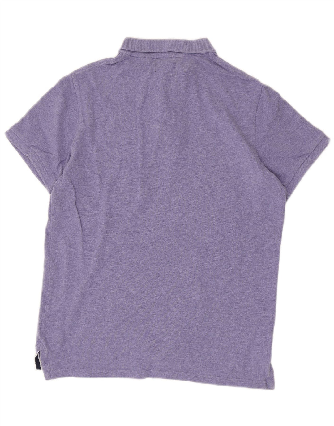 Superdry Mens Polo Shirt Large Purple Cotton