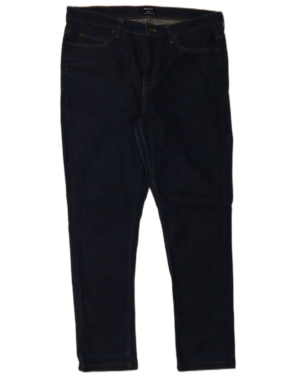 Gant Damen Slim Jeans W32 L28 Marineblau