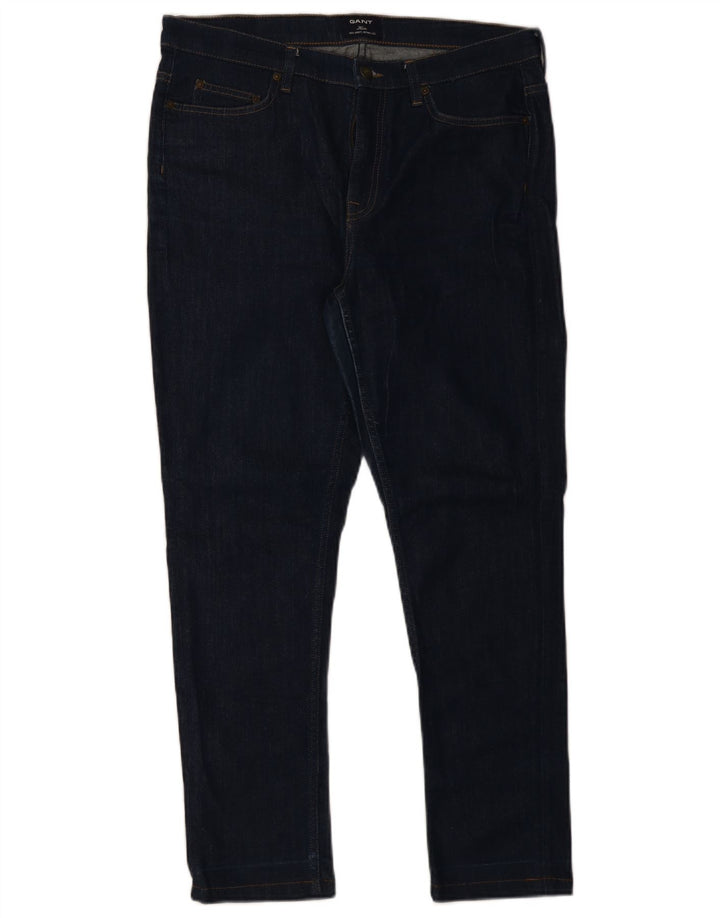 Gant Damen Slim Jeans W32 L28 Marineblau