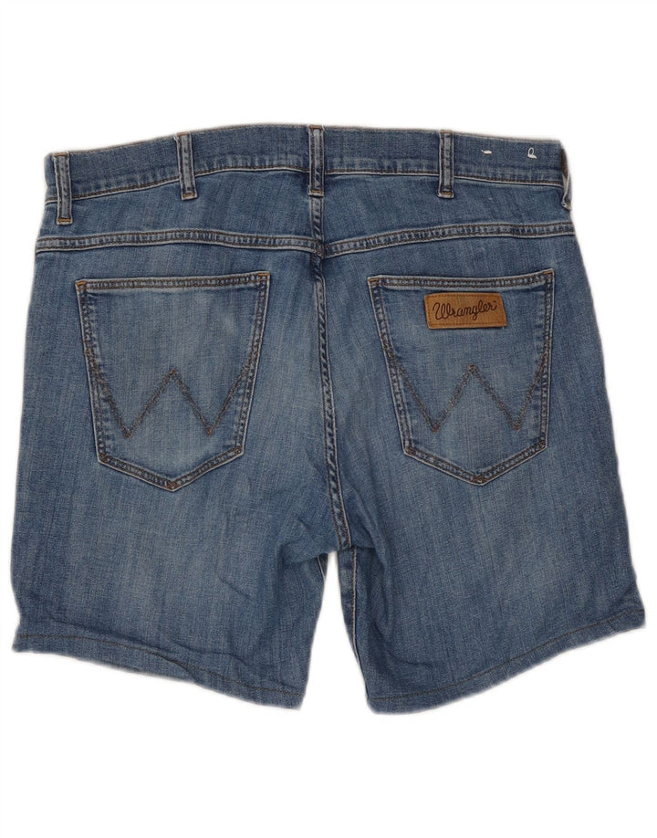 Wrangler Mens Larston Denim Shorts W34 Large  Blue Cotton