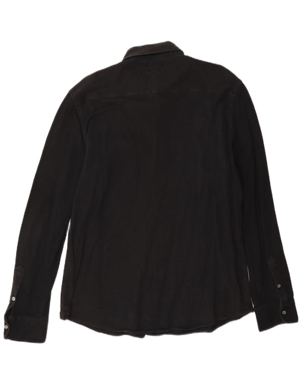 Męska koszula slim fit Massimo Dutti XL w kolorze czarnym