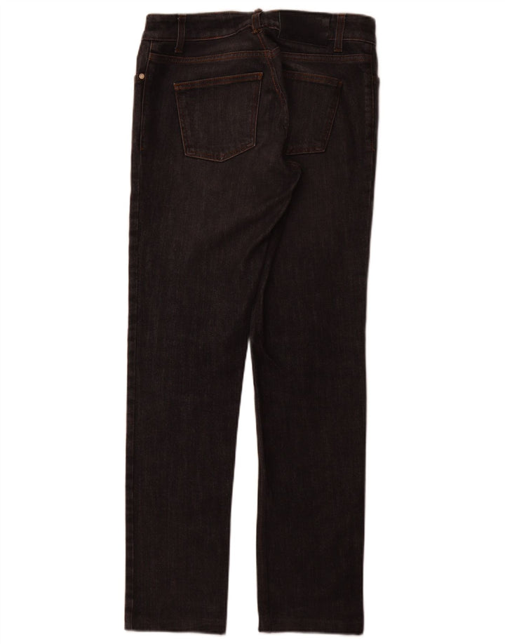 Jeans dritti da donna GUCCI IT 44 medio W30 L30 cotone grigio