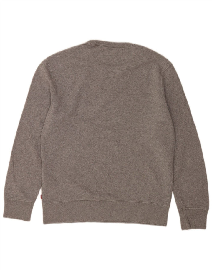 Levi's Grafisk sweatshirt til mænd, lille grå bomuld