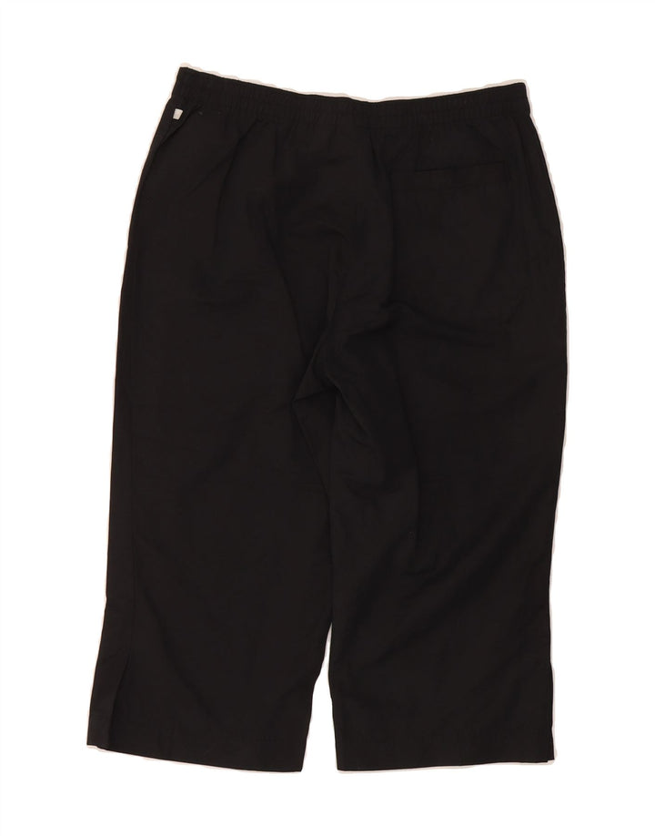 ADIDAS Womens Bermuda Shorts UK 12 Medium W28 Black Cotton Vintage Adidas and Second-Hand Adidas from Messina Hembry 