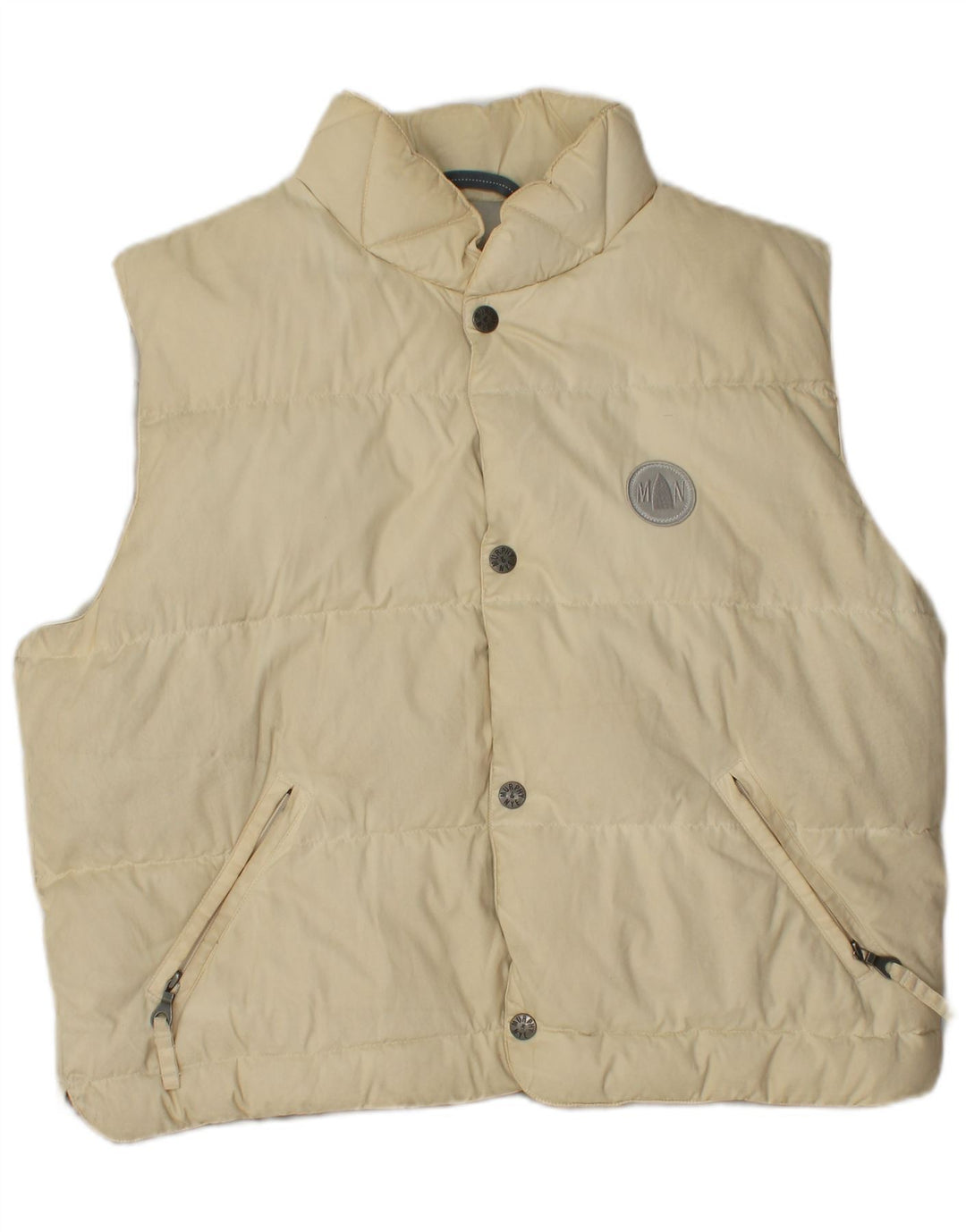 Murphy & Nye Mens Padded Gilet UK 38 Medium Off White