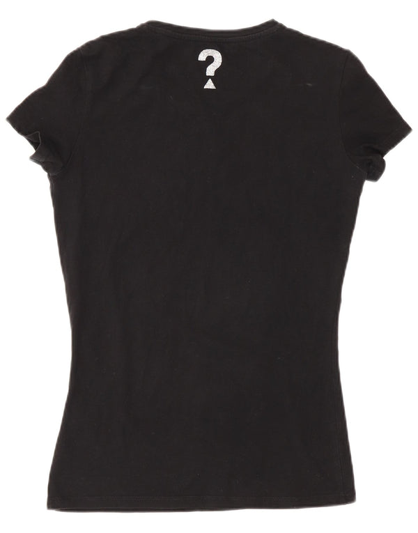 Tricou grafic Guess pentru femei Top UK 6 XS bumbac negru