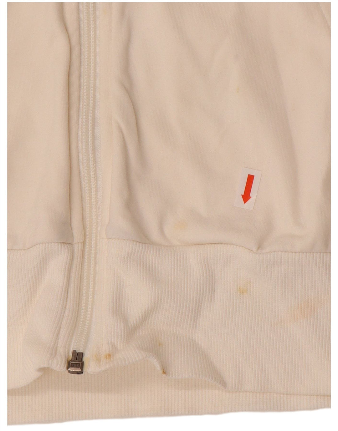 Suéter feminino Nike com capuz e zíper UK 12/14 médio off white algodão