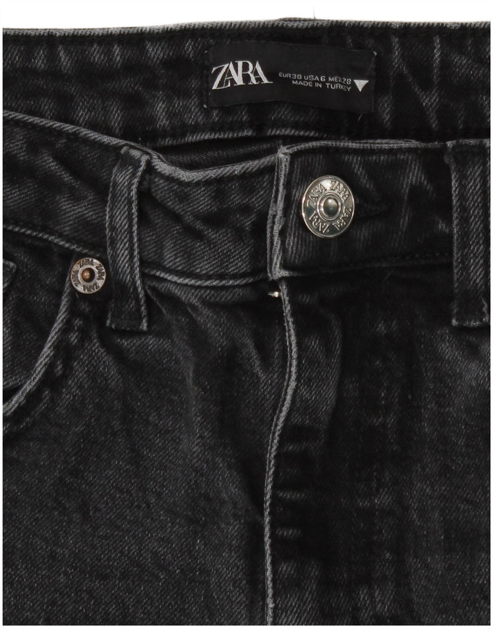 Zara Dame Straight Jeans EU 38 Small W28 L26 Grå