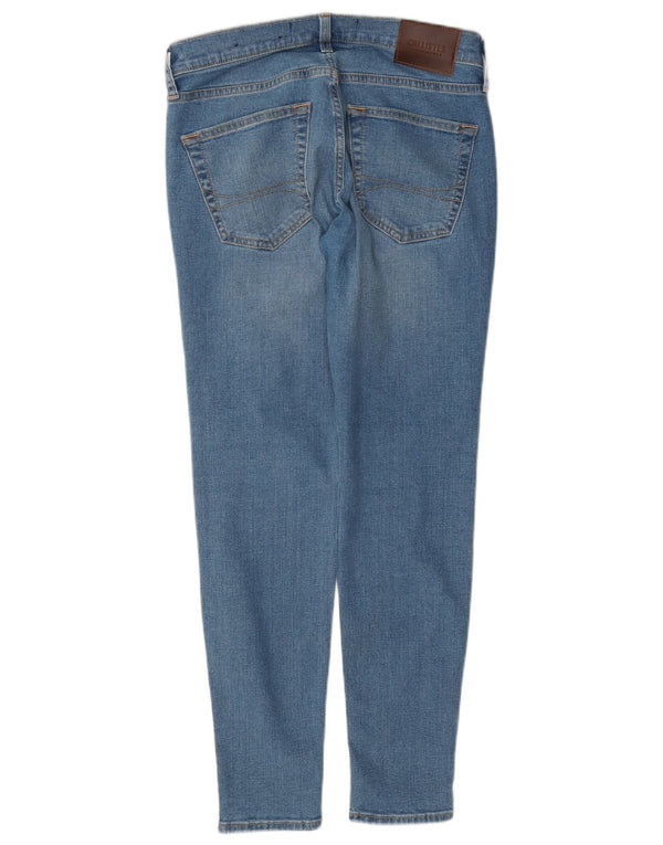 Hollister Damen Super Skinny Jeans W30 L30 Blaue Baumwolle
