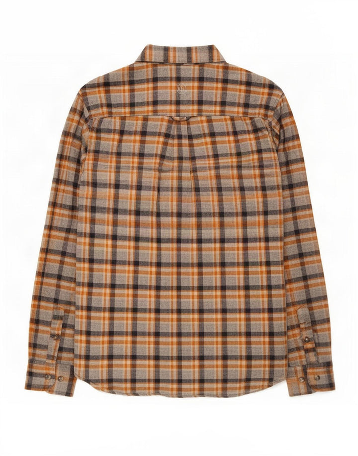 Camisa de franela de corte estándar para hombre de Fat Face de algodón a cuadros grises pequeños