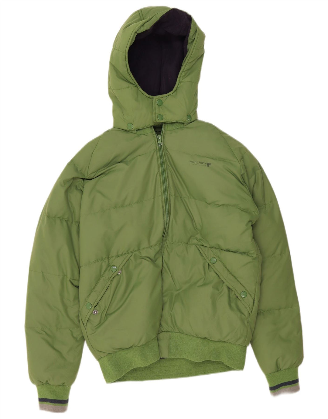 Woolrich drenge grafisk polstret hættejakke 13-14 år Grøn