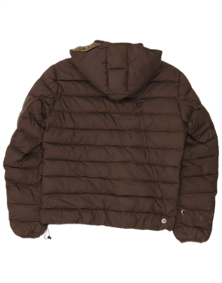 Colmar Mens Hooded Padded Jacket IT 44 XS Khaki Polyamide