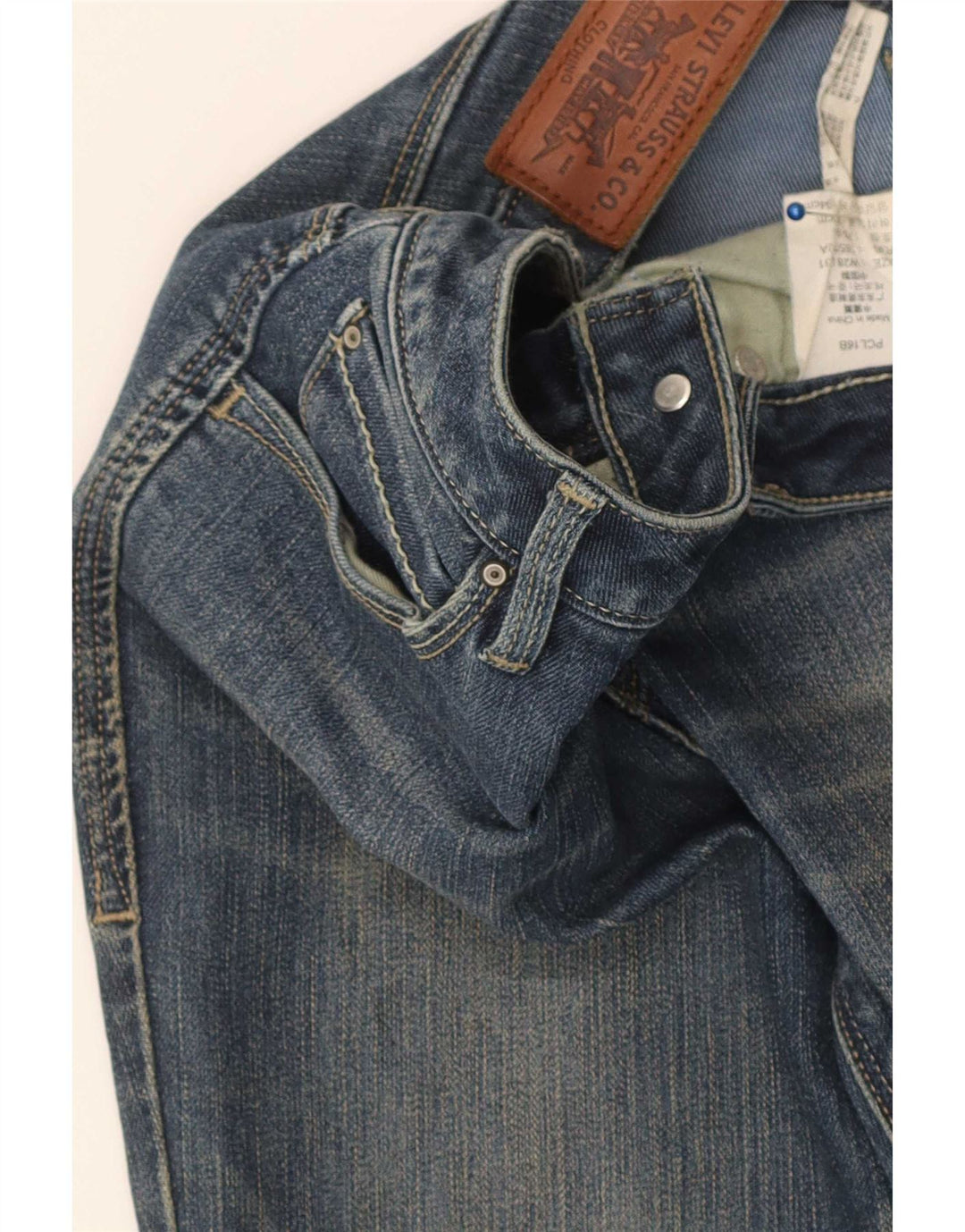 Calça Jeans Slim Feminina Levi's W28 L31 Azul Algodão