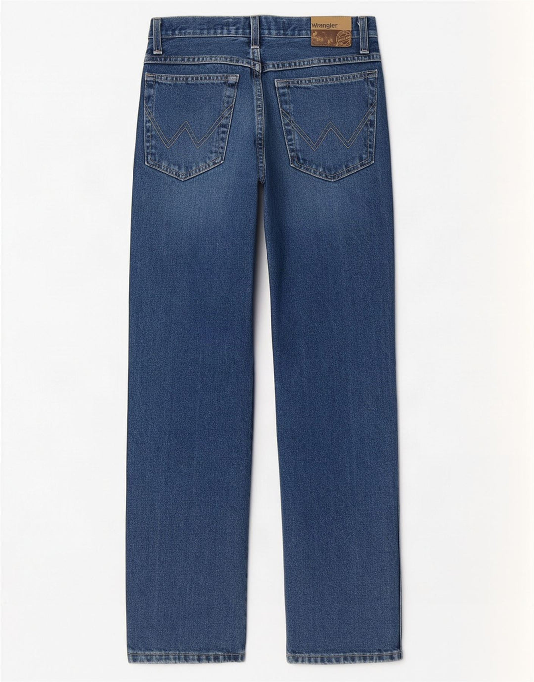 Wrangler Herren Regular Straight Jeans W30 L30 Blaue Baumwolle