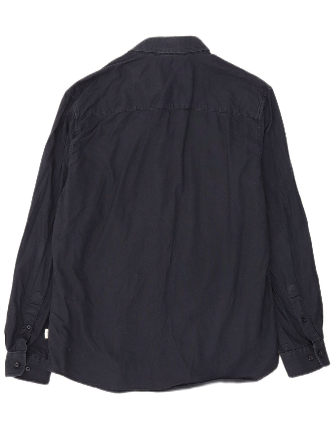 Jack & Jones Mens Slim Shirt XL Navy Blue Cotton