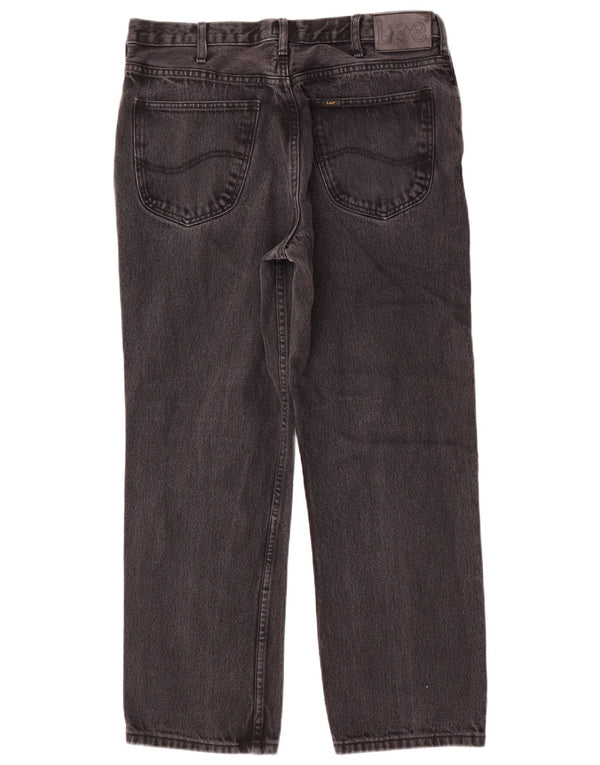 Lee Mens Brooklyn Comfort Straight Jeans W38 L30 Grå Bomuld