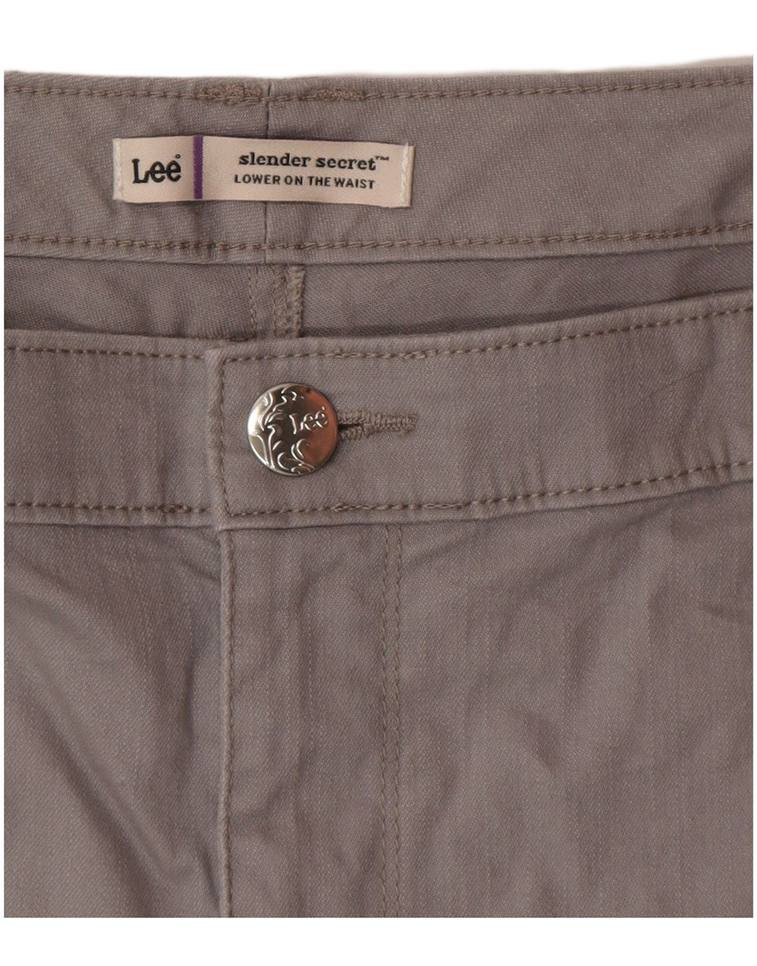 LEE Womens Slender Secret Casual Shorts W40 2XL Grey