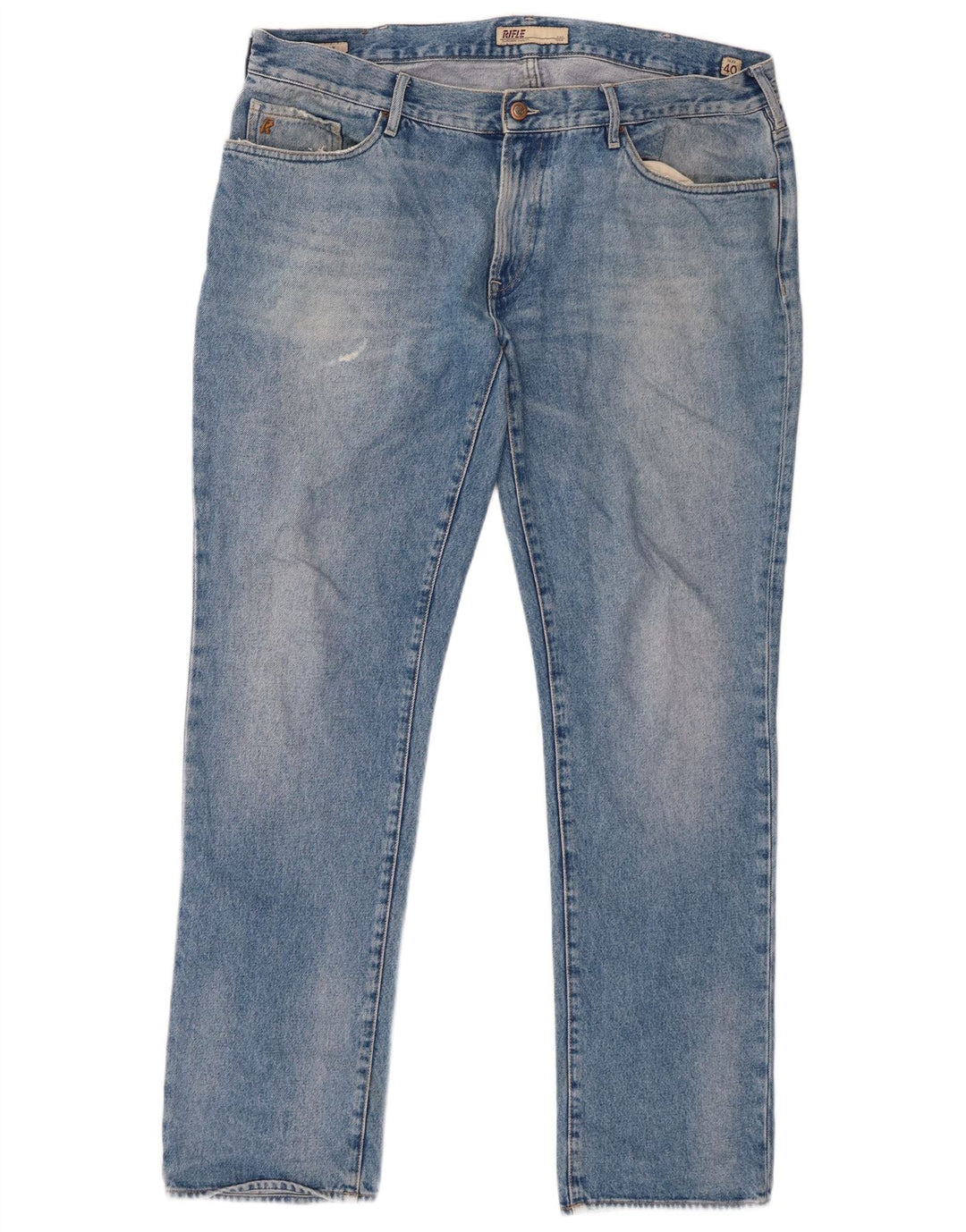 Rifle Herre Slim Jeans W40 L34 Blå Bomuld