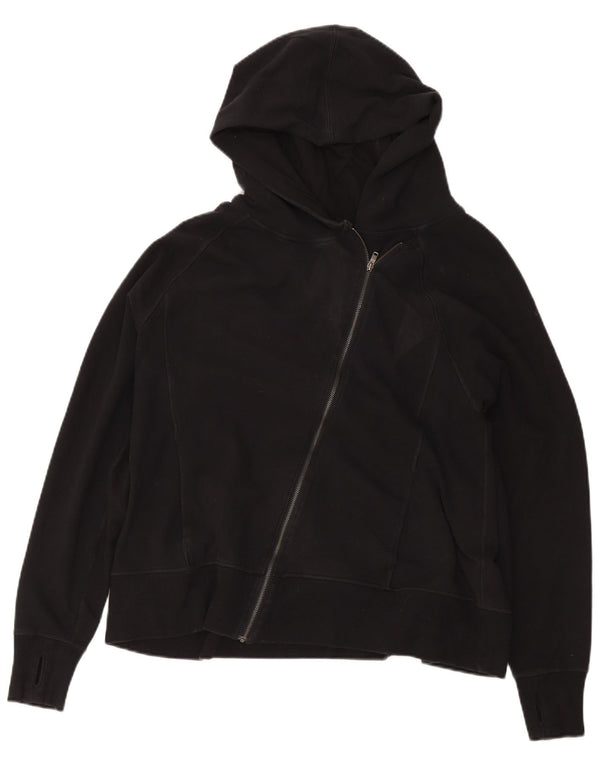 Damski sweter z kapturem i zamkiem błyskawicznym Nike UK 18 XL, czarna bawełna